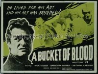 BUCKET OF BLOOD ('59) British quad '59