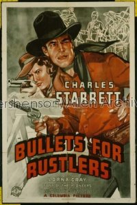 BULLETS FOR RUSTLERS 1sh '40