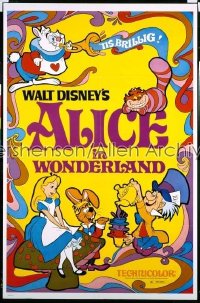 ALICE IN WONDERLAND ('51) 1sh R74