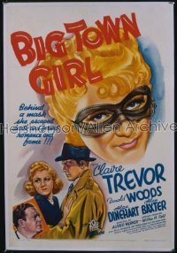 BIG TOWN GIRL 1sh '37