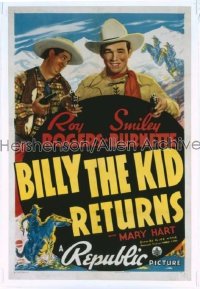 BILLY THE KID RETURNS 1sh '38