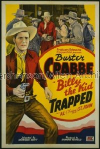 BILLY THE KID TRAPPED 1sh '42