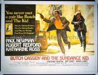 BUTCH CASSIDY & THE SUNDANCE KID British quad '69