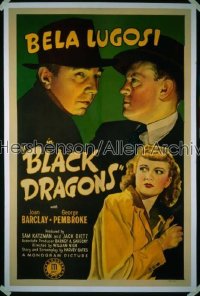 BLACK DRAGONS 1sh '42