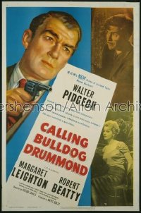 CALLING BULLDOG DRUMMOND 1sh '51