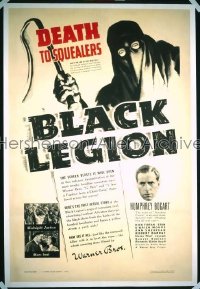 BLACK LEGION 1sh '36