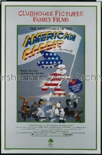 ADVENTURES OF THE AMERICAN RABBIT 1sh '86