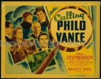 CALLING PHILO VANCE LC '40