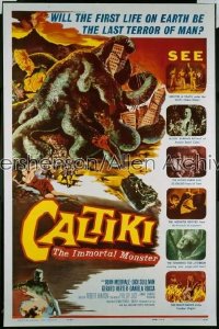 CALTIKI THE IMMORTAL MONSTER 1sh '59