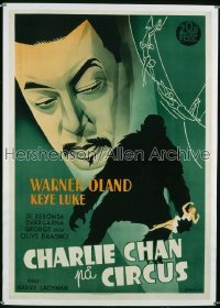 CHARLIE CHAN AT THE CIRCUS Swedish '36