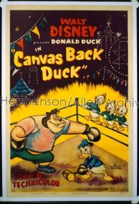 CANVAS BACK DUCK style A 1sh '53