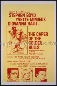 CAPER OF THE GOLDEN BULLS 1sh '67