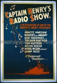 CAPTAIN HENRY'S RADIO SHOW 1sh '33