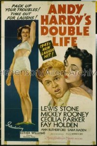 ANDY HARDY'S DOUBLE LIFE style C 1sh '42