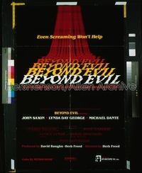 BEYOND EVIL 1sh '80