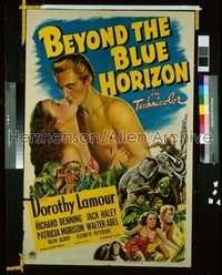 BEYOND THE BLUE HORIZON 1sh '42