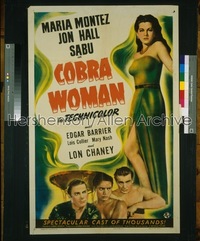 COBRA WOMAN 1sh '44