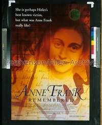 ANNE FRANK REMEMBERED 1sh '96