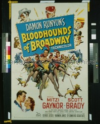 BLOODHOUNDS OF BROADWAY ('52) 1sh '52