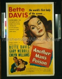 ANOTHER MAN'S POISON 1sh '52