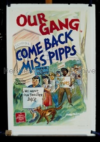 COME BACK MISS PIPPS 1sh '41