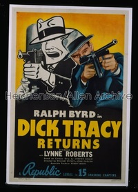 DICK TRACY RETURNS 1sh '38