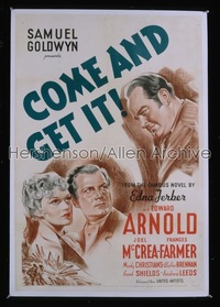 COME & GET IT ('36) 1sh '36