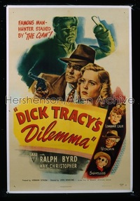 DICK TRACY'S DILEMMA 1sh '47