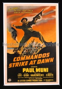 COMMANDOS STRIKE AT DAWN style B 1sh '42