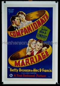 COMPANIONATE MARRIAGE 1sh '28