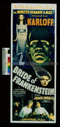 BRIDE OF FRANKENSTEIN insert '35