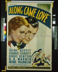 ALONG CAME LOVE 1sh '36