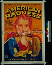 AMERICAN MADNESS 1sh '32