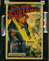 ATOM MAN VS SUPERMAN 1sh '50