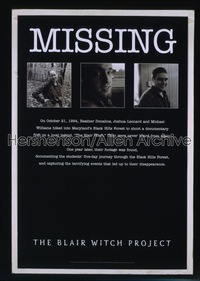 BLAIR WITCH PROJECT commercial 1sh '99 Daniel Myrick & Eduardo Sanchez horror cult classic!