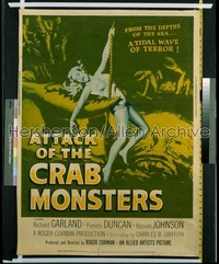 ATTACK OF THE CRAB MONSTERS 30x40 '57