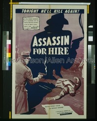 ASSASSIN FOR HIRE 1sh '51