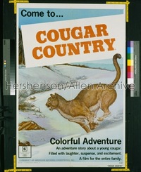 COUGAR COUNTRY 1sh '72