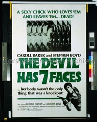 DEVIL HAS SEVEN FACES 1sh '71