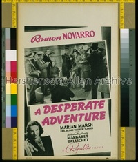 DESPERATE ADVENTURE ('38) WC '38