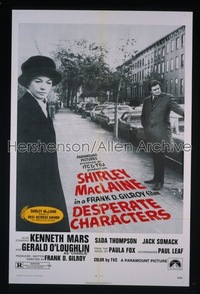 DESPERATE CHARACTERS 1sh '71