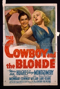 COWBOY & THE BLONDE 1sh '41