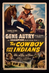 COWBOY & THE INDIANS 1sh '49