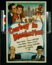 COWBOY IN MANHATTAN 1sh '43