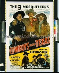 COWBOYS FROM TEXAS 1sh '39