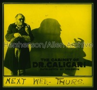 CABINET OF DR CALIGARI ('20) glass slide '20