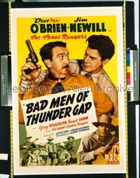 BAD MEN OF THUNDER GAP 1sh '43