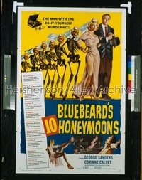 BLUEBEARD'S 10 HONEYMOONS 1sh '60