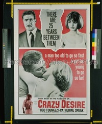 CRAZY DESIRE 1sh '62