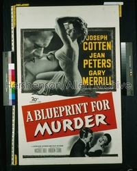 BLUEPRINT FOR MURDER 1sh '53